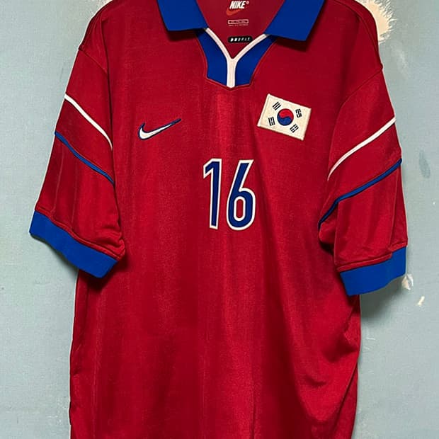 나이키 2002 한일월드컵 대한민국 16번 고종수 초희귀템 XXL 110
