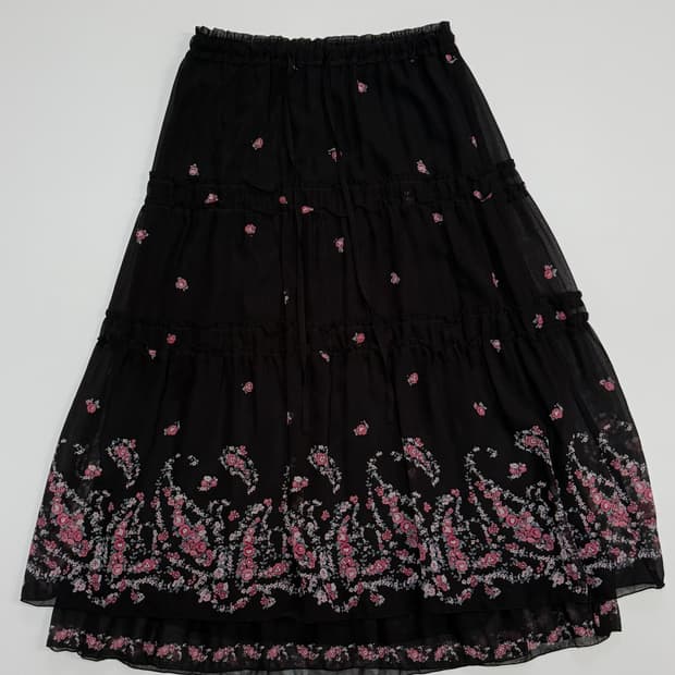 L’est rose 플로럴 스커트