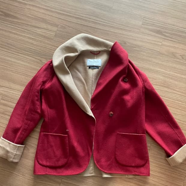 막스마라 빨간색 울 자켓