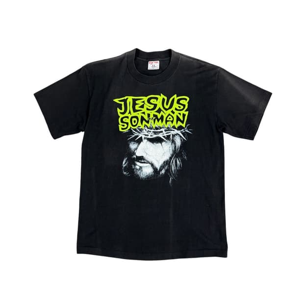 90s Jesus Son Of Man 지저스 마릴린맨슨 패러디 티셔츠
