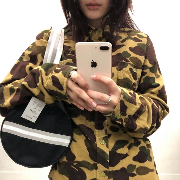 베이프 카모 플란넬 셔츠