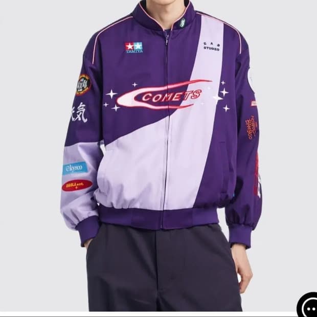 [S] 아이앱 스튜디오 x 타미야 아이앱 코멧츠 레이싱 자켓 퍼플