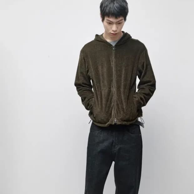 해칭룸 메쉬후드집업 카키 2사이즈