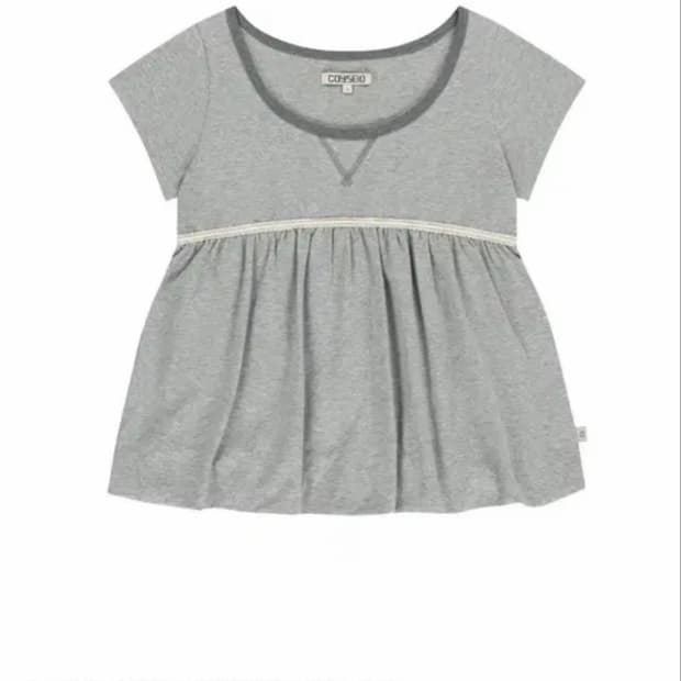 코이세이오벌룬티셔츠 LACE BALLOON T-SHIRT MELANGE 