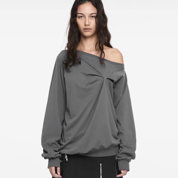 나체 롱슬리브 차콜