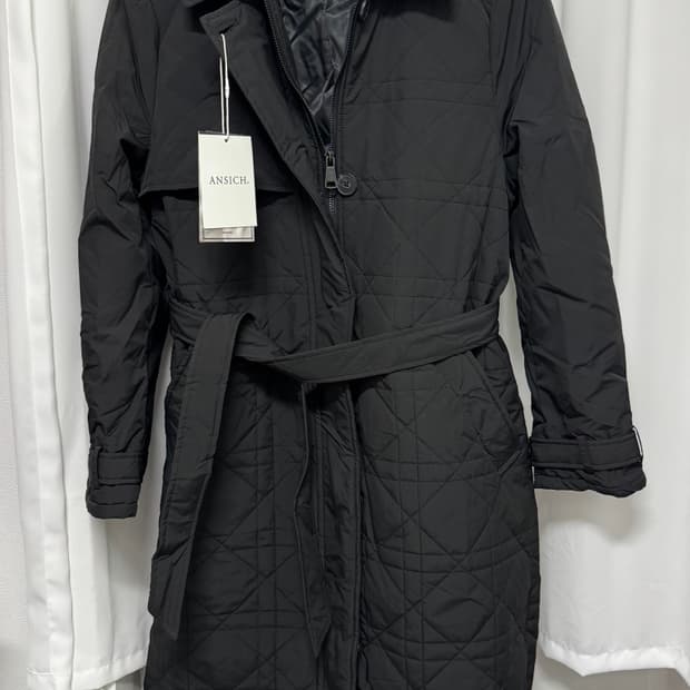 [새상품] 안지크 캐시미어 패딩 트렌치