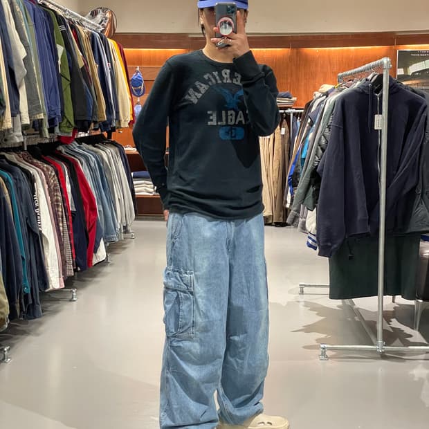 빈티지 데님 카고 팬츠 (벌룬핏)