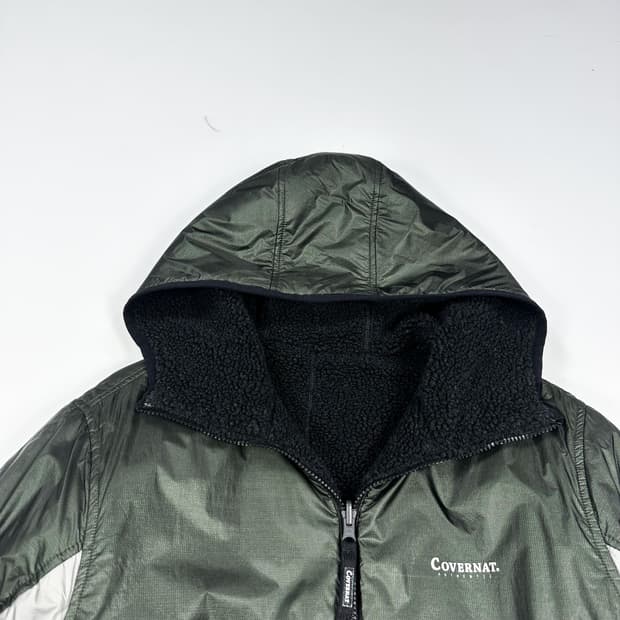 커버낫 리버시블 블랙 후리스 점퍼 자켓 (S)