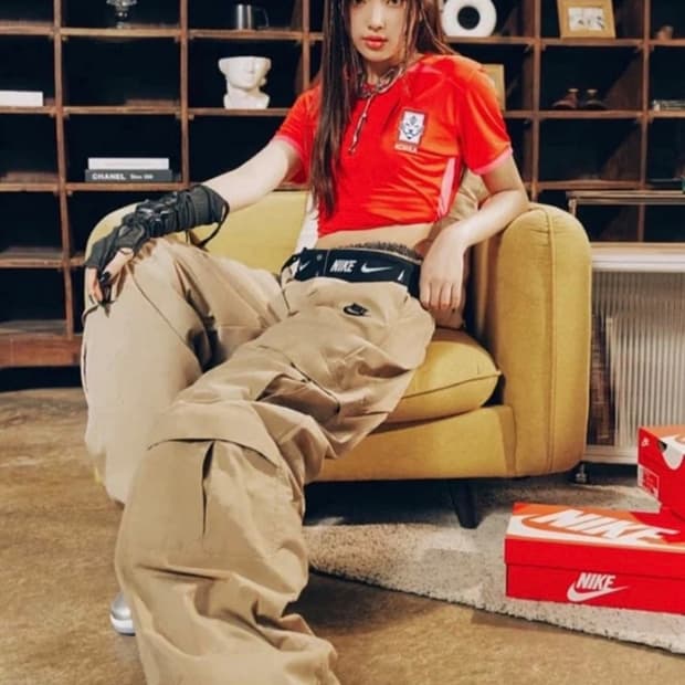 나이키하이웨이스트 우븐 카고 팬츠