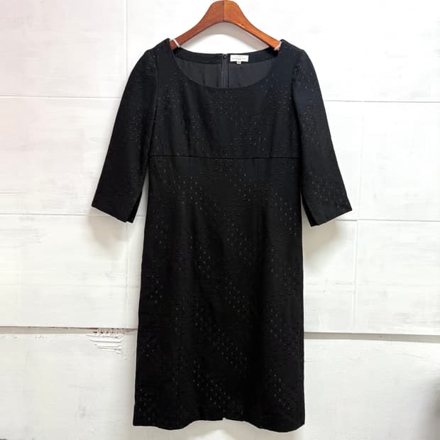 90's La mode Balenciaga 발렌시아가 울 블랙 원피스 4