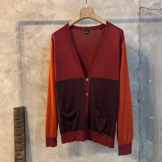 폴스미스 메리노울 가디건 100