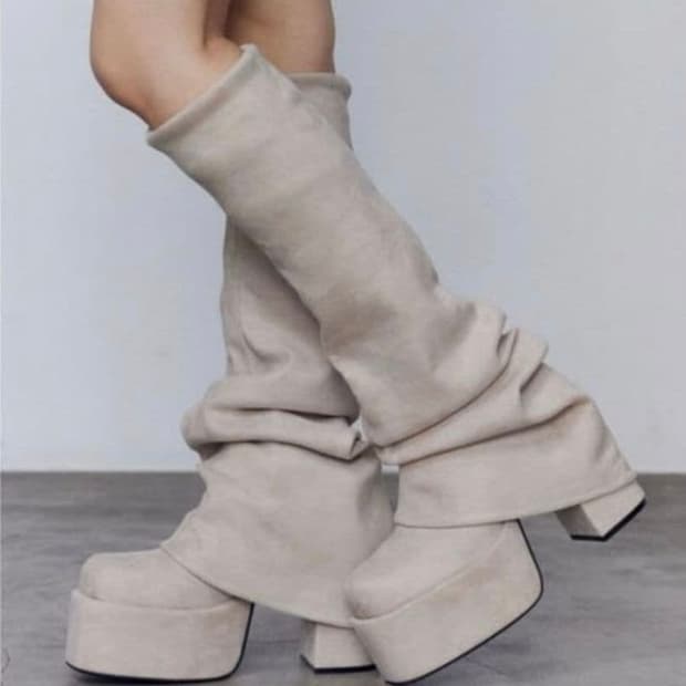 (거래중)EMODA 레그워머 부츠 갸루 Y2K