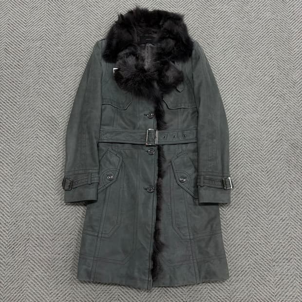 지고트 퍼카라 램스킨 코트 v3287 