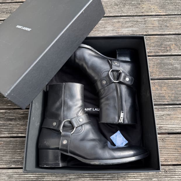 생로랑 모터 싸이클 하네스 부츠