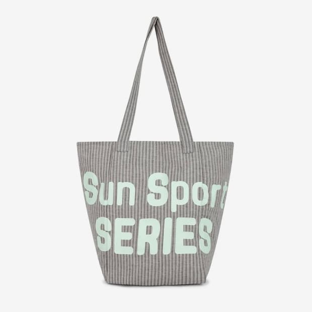 썬러브 에코백 SSS Cotton Tote Grey Stripe