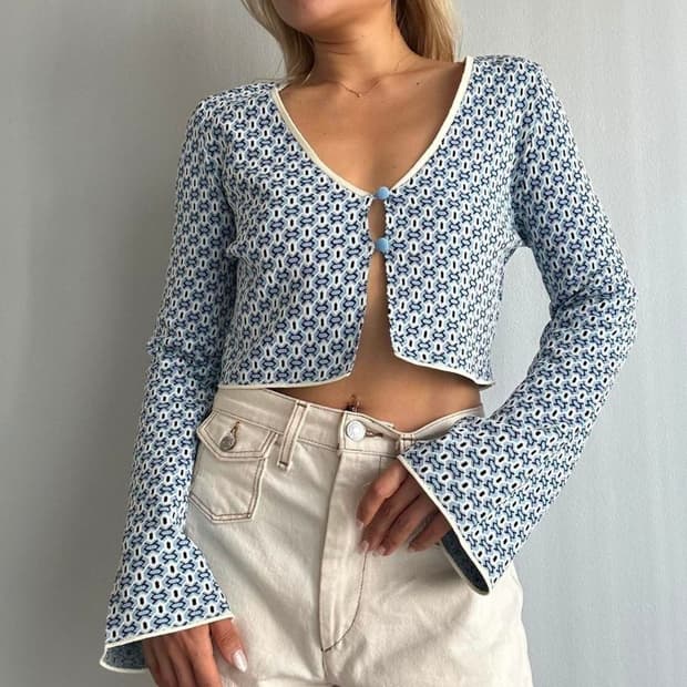 자라 크롭 가디건 55~66