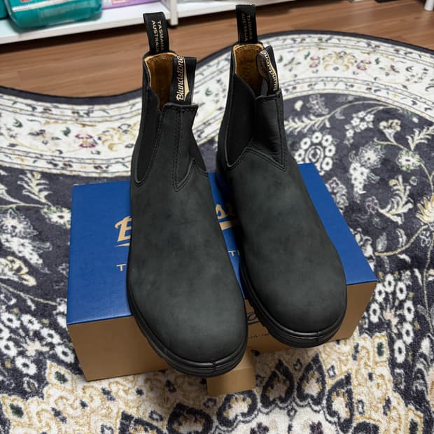 (AU10) 블런드스톤 클래식 587 첼시부츠 러스틱블랙