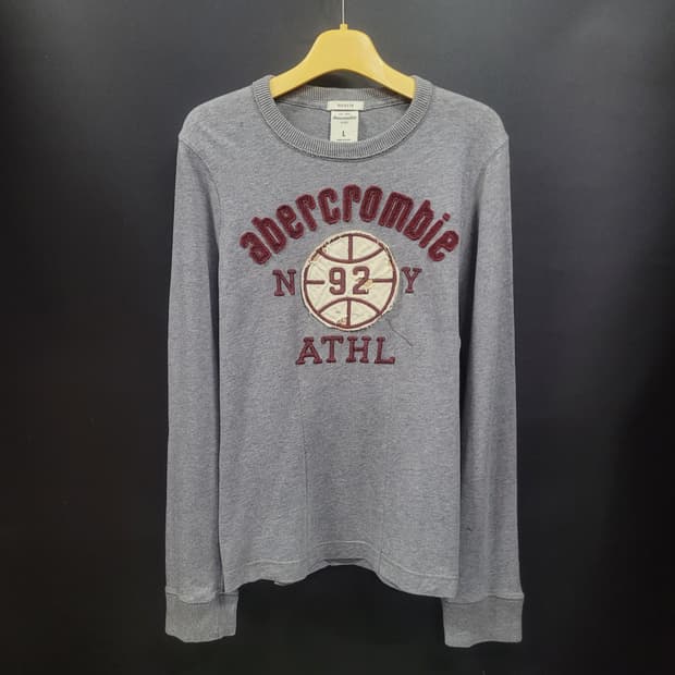 Abercrombie 아베크롬비 빈티지 빅로고 패치 셔츠 