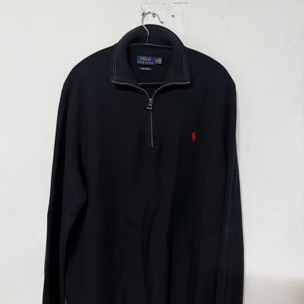 Polo Ralph Lauren 하프집업 니트 블랙