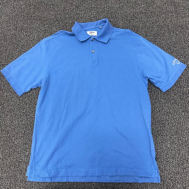 캘러웨이 남성 골프웨어 카라티 반팔티셔츠 블루 M