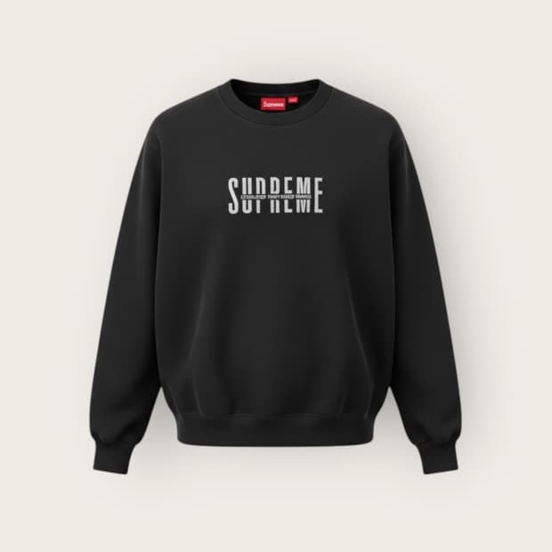 L/ 슈프림 18FW 월드 페이머스 크루넥 맨투맨