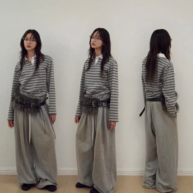 Lcdc 엘씨디씨티엠 스트라이프 롱슬리브