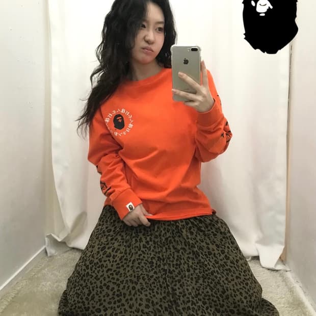 Bape Kanji Saru Long Sleeves