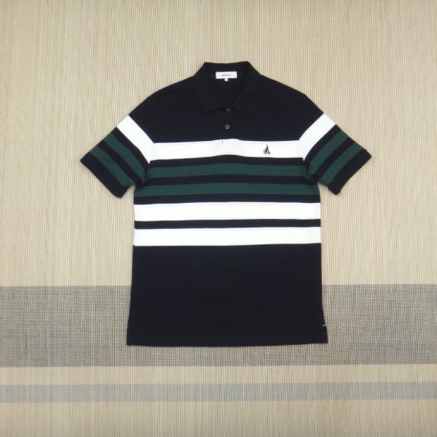 (M) 빈폴 남성 컬러블럭 피케 칼라넥 티셔츠