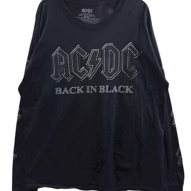 ACDC 블랙 프린팅 롱슬리브1283