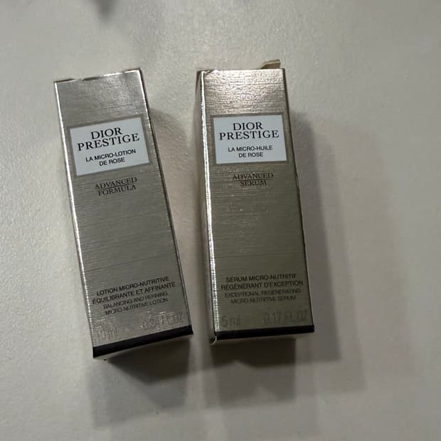일괄) 디올 프레스티지 라 마이크로 로션 + 세럼
