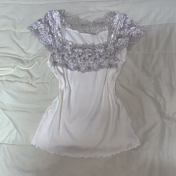 빈티지 플라워 반팔 페어리 반팔 달천깔 히메갸루 오네갸루