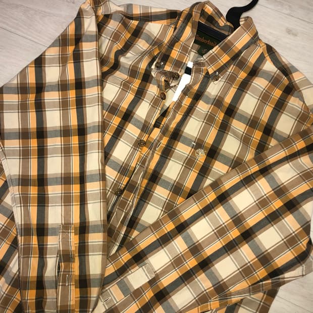 팀버랜드 체크 셔츠