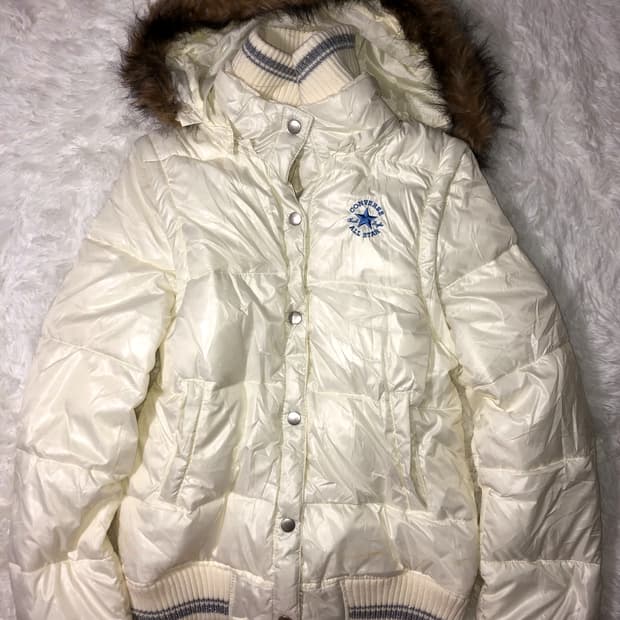 converse silver white padding