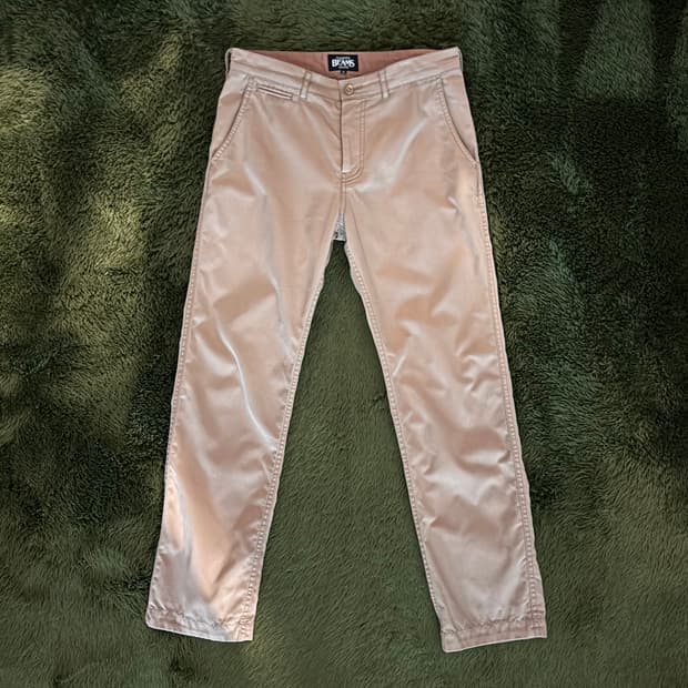 [M] Beams Japan 빔즈 코인 포켓 코튼 치노 팬츠 베이지