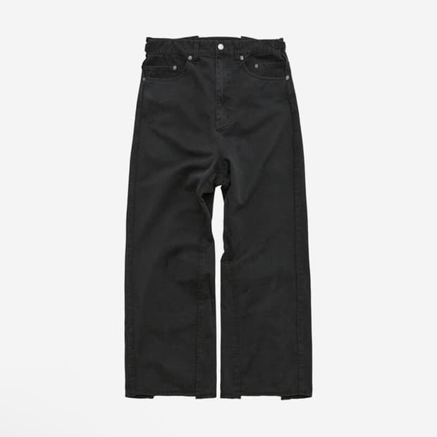 [4] 폴리테루 리빌드 5pk 코튼 팬츠 워시드 블랙