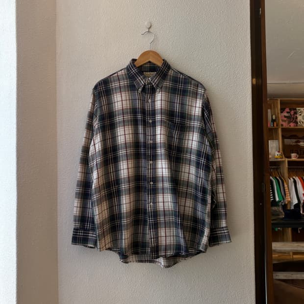 90s USA L.L.Bean FreePort pattern shirt