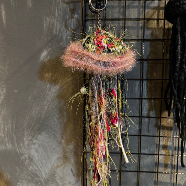 Handmade jellyfish keyring
