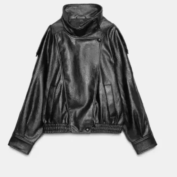 자라 페이크 레더자켓 입생로랑맛