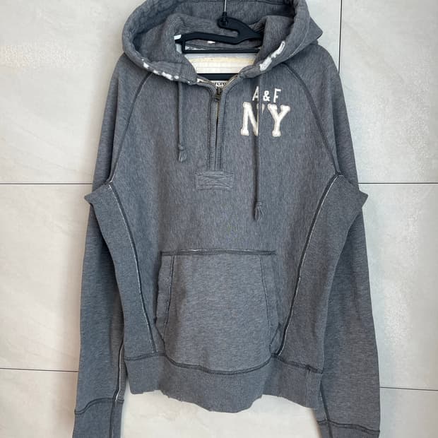 민트급 아베크롬비 A&F 하프 후드집업 (M) 