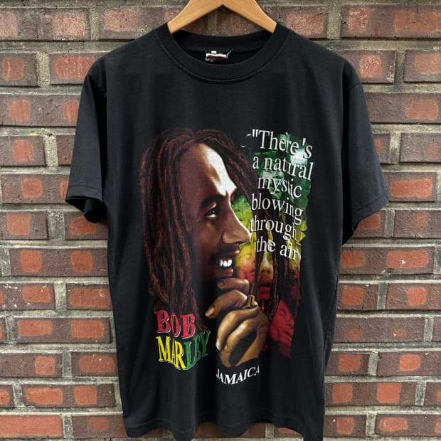 00s Bob Marley Vintage 반팔 티셔츠