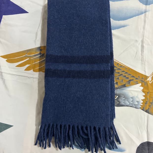 폴로 랄프로렌 네이비 울 머플러