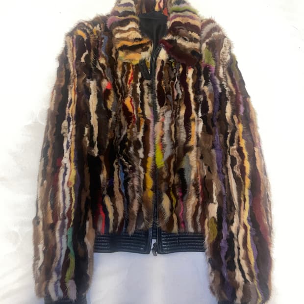 양가죽 밍크 퍼 자켓