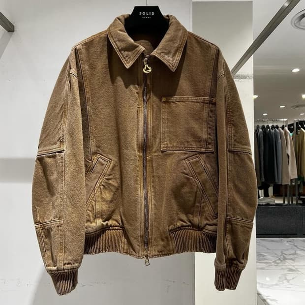 (실착0회보장) 솔리드옴므 피그먼트 다잉 자켓 46