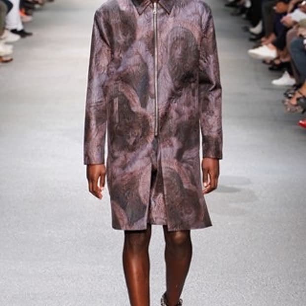 Givenchy 13SS Silk Virgin Mary Coat 