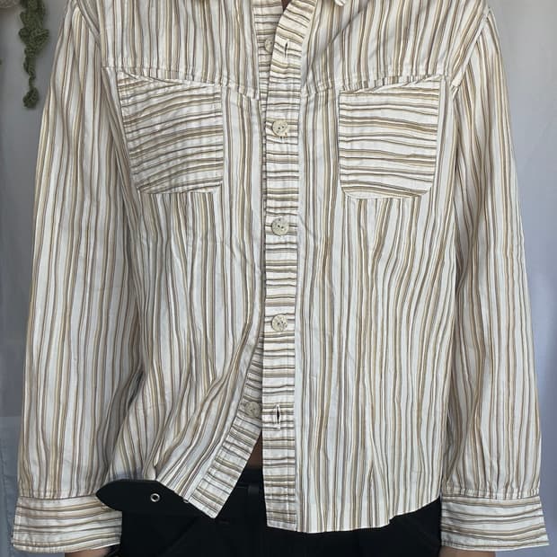 빈티지 에스닉 스트라이프 셔츠