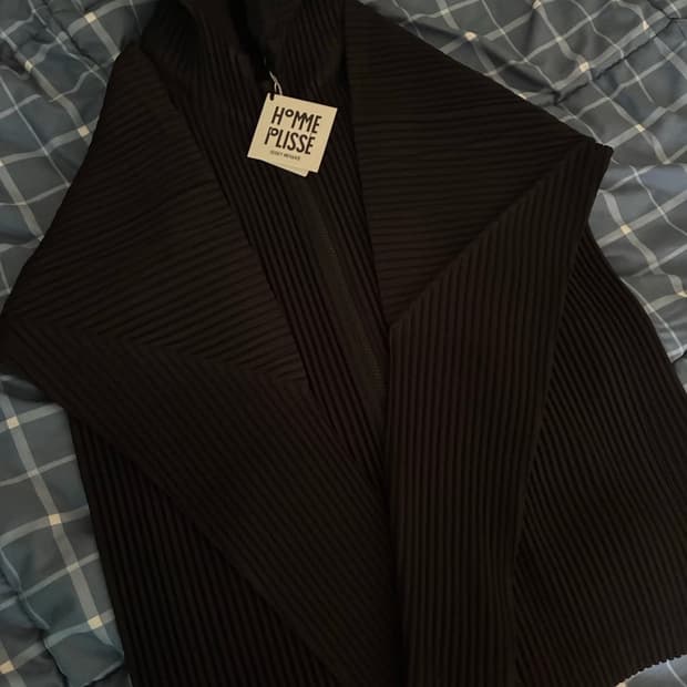 옴므플리세 후드집업 블랙 4사이즈