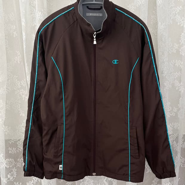L)챔피온 민트초코 져지 브라운 트랙 자켓
