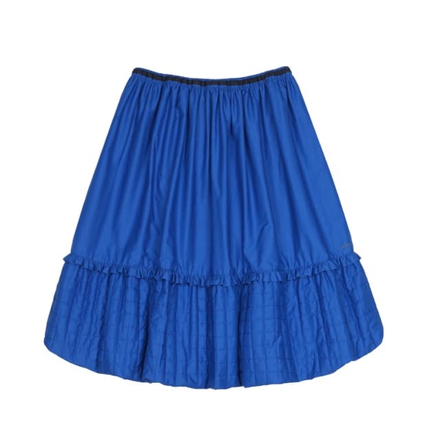 코이세이오 벌룬 스커트 블루1Quilted Shirring Balloon