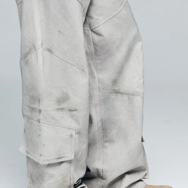 애니타임로릭 Rose Washing Pants-Light Gray L