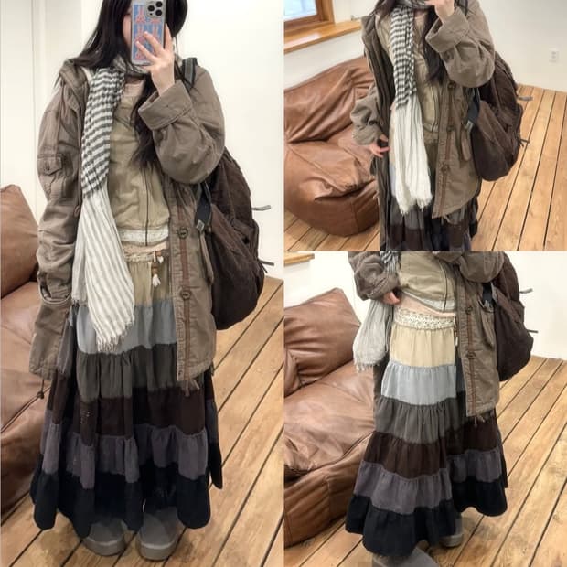 와이즈걸빈티지 모리걸 상의